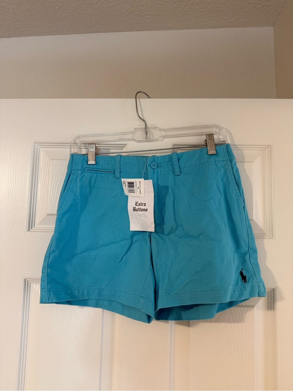 Polo by Ralph Lauren Women’s Turquoise Cotton Jean-Style Shorts